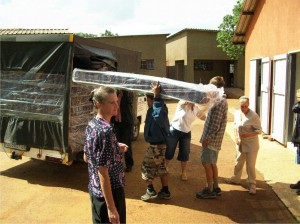 Offloading the matresses 